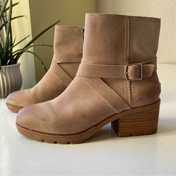 SOREL Women's Cate Buckle Bootie leather size 7 - Picture 7 of 12